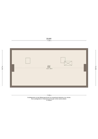 Floorplan - Middelweg 4A, 4147 AV Asperen